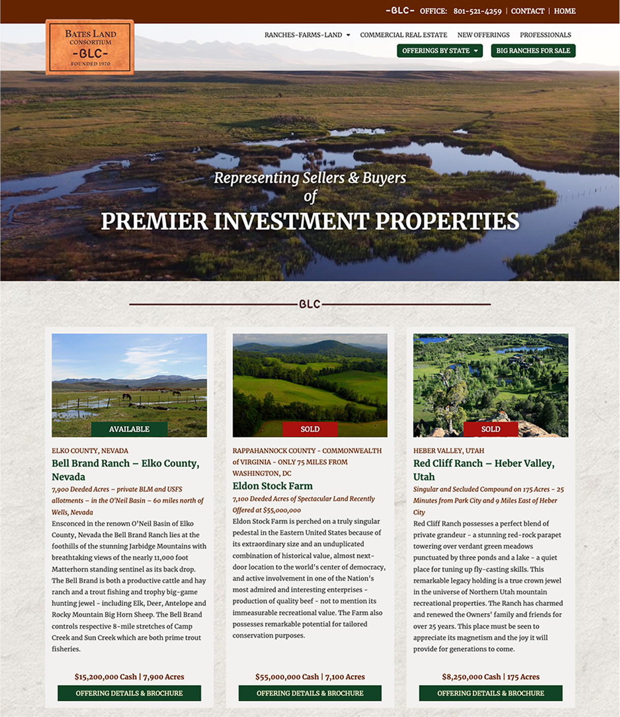 Bates Land Consortium homepage