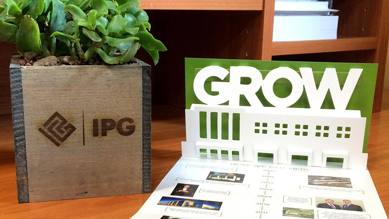 IPG 3D pop-up GROW mailer