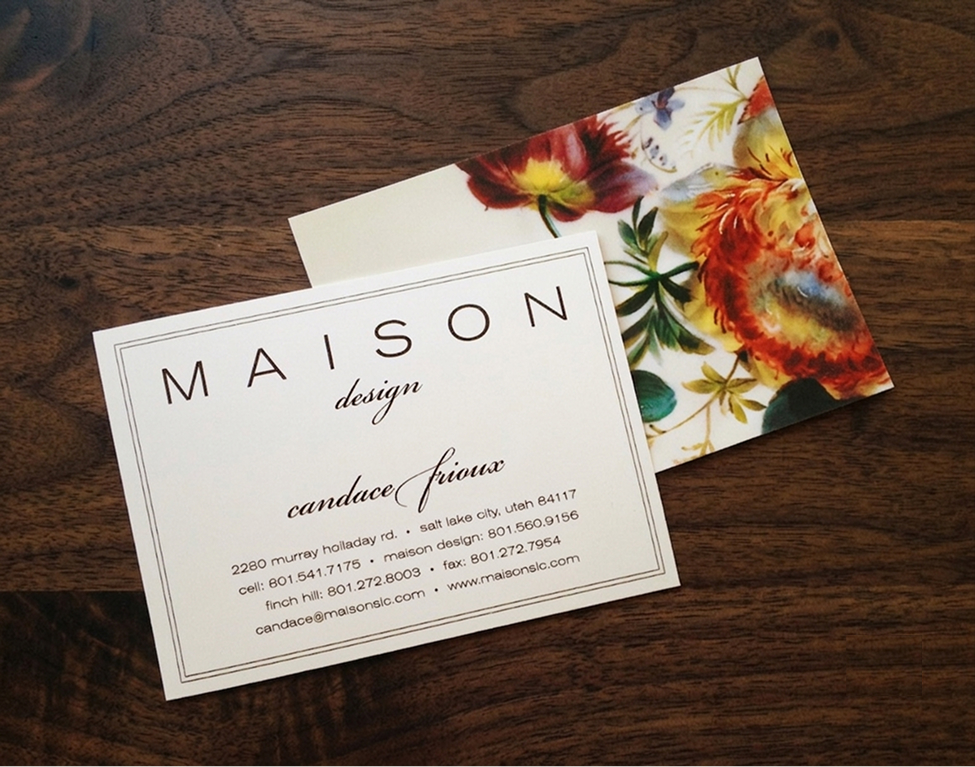 Maison business cards