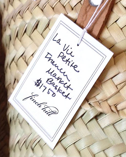 Maison handwritten price tag