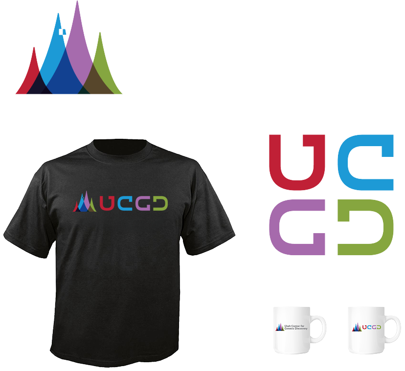 UCGD branded items — logo, apparel, and drinkware