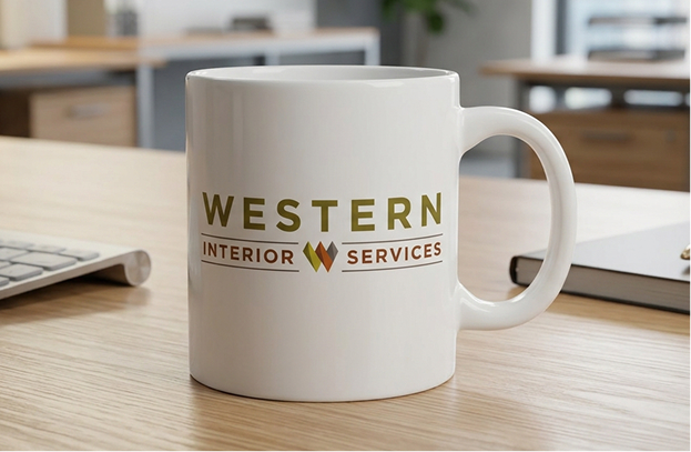 Western Interior branded coffee cup