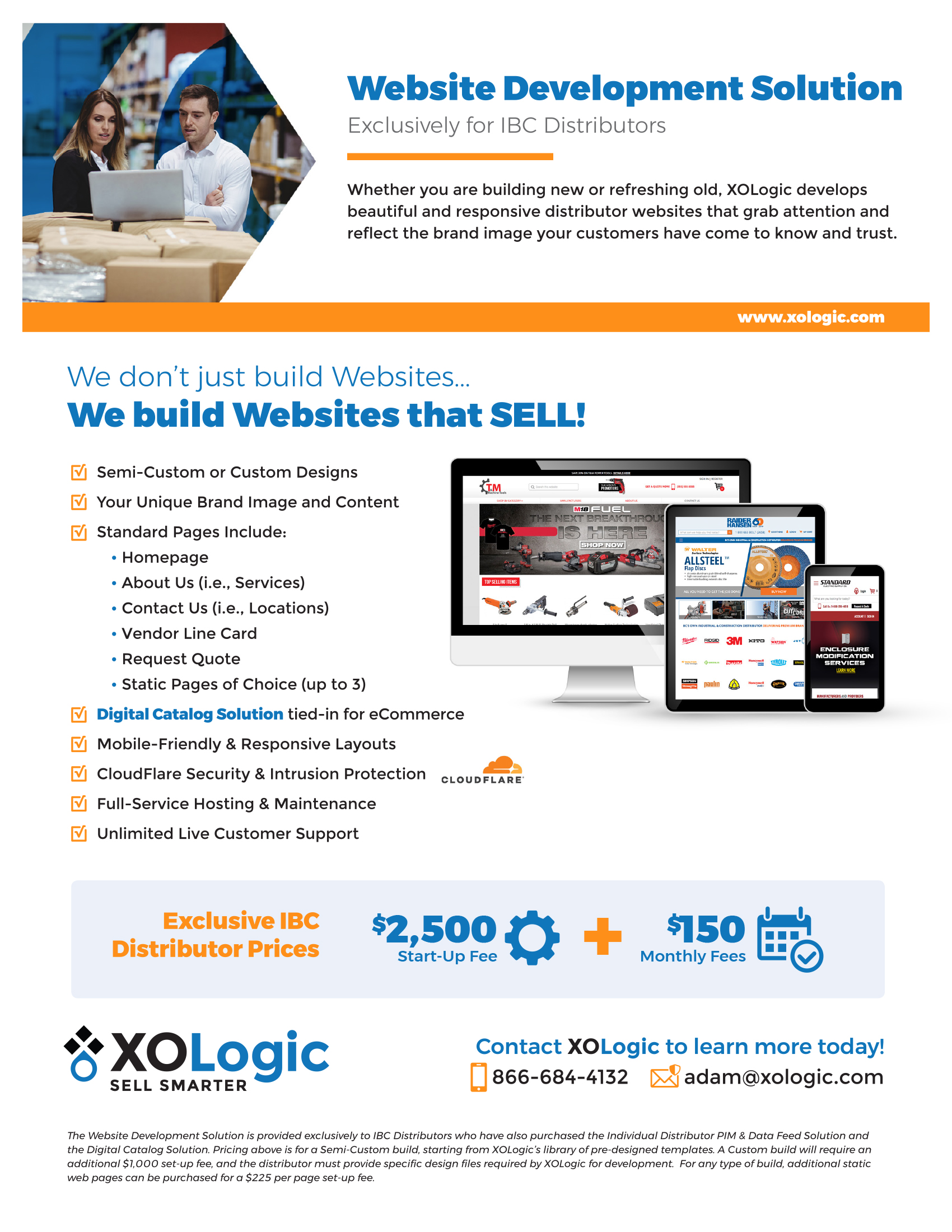 XO Logic web development flyer