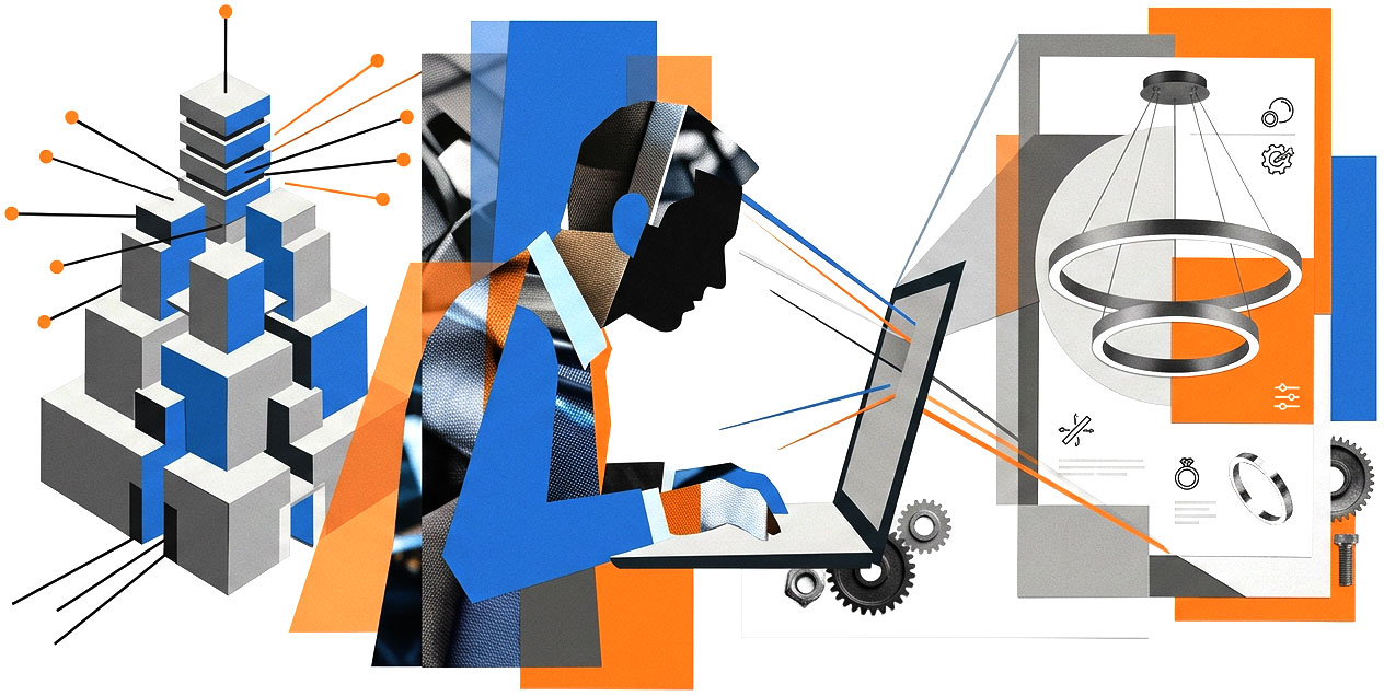 XO Logic brand and marketing collateral collage
